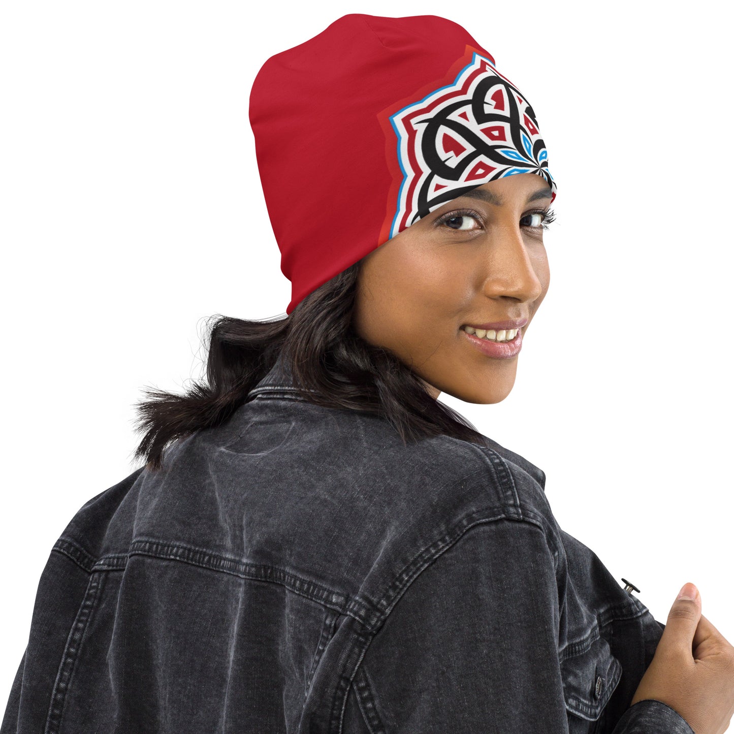 Arabian Summer Dream - All-Over Print Beanie by Craitza© Red Edition