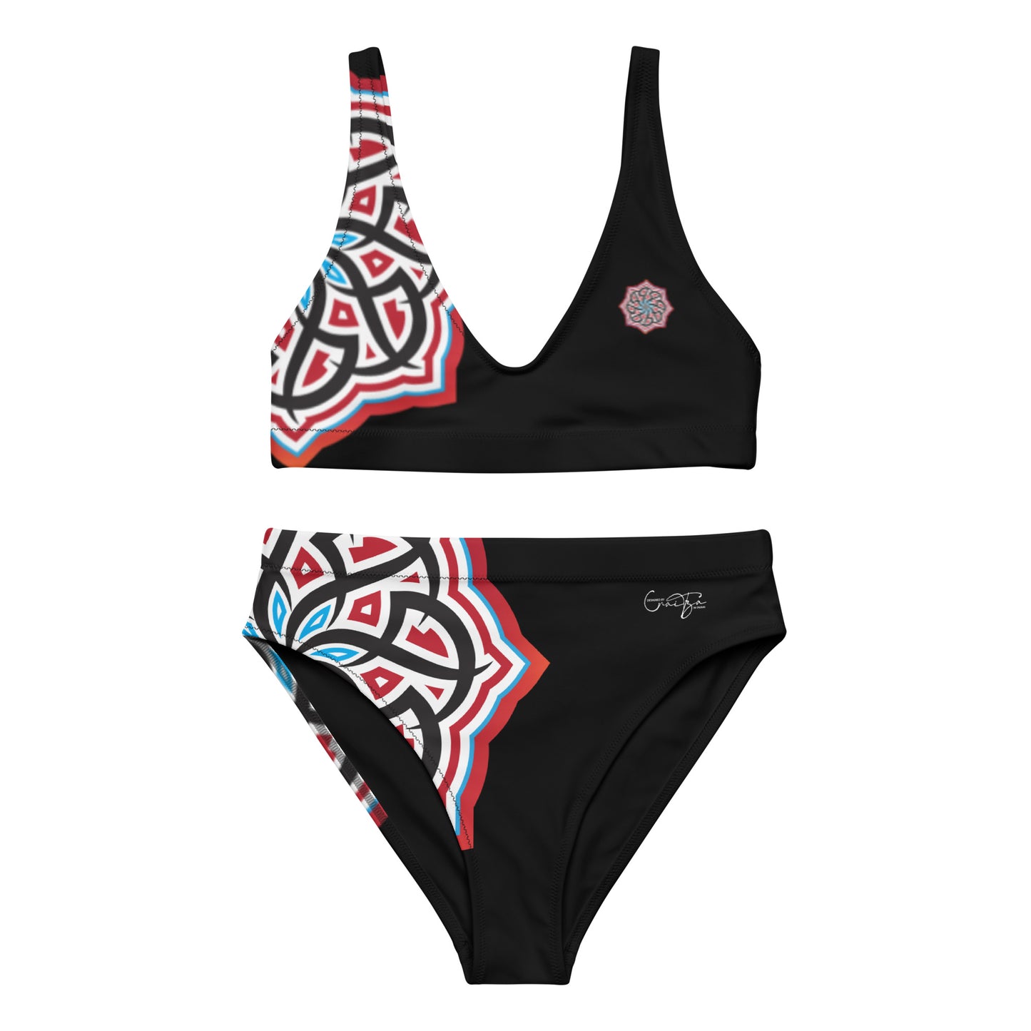 Arabian Summer Dream - Recycled high-waisted bikini by Craitza© Black Edition