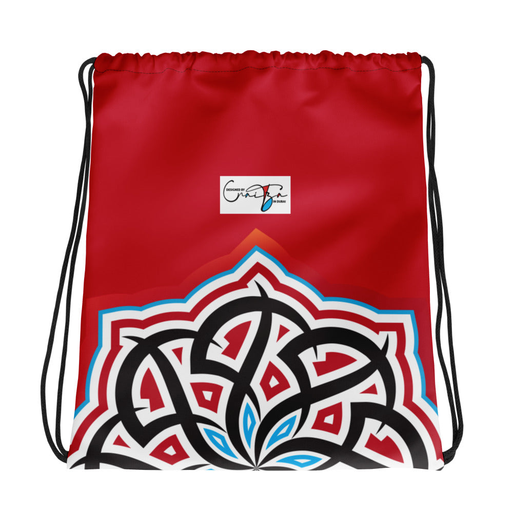Arabian Summer Dream Red - Drawstring bag by Craitza© Red Edition