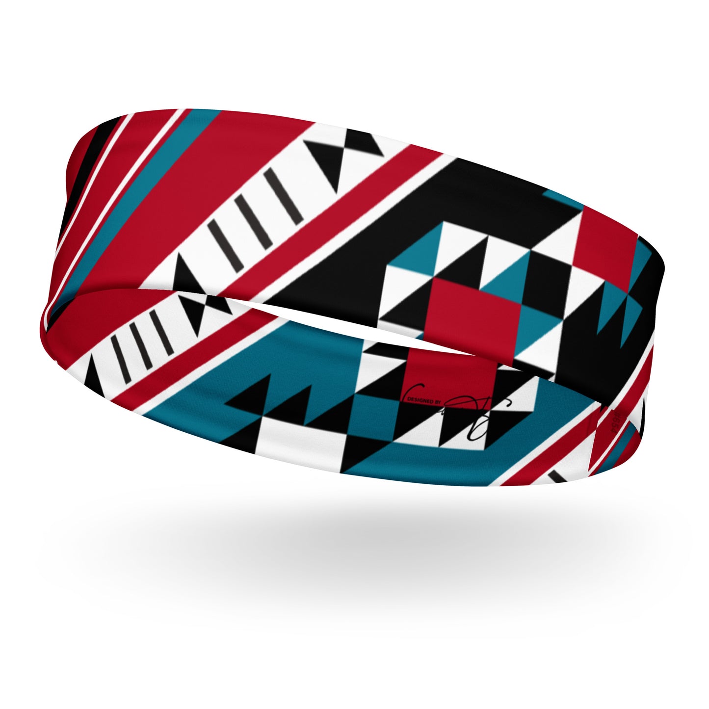 Traditional Vintage Sadu Diamonds Pattern Headband By Craitza©