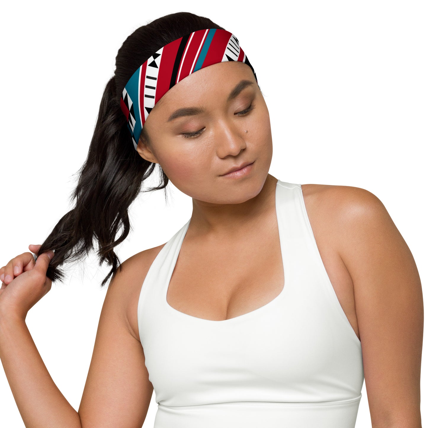 Traditional Vintage Sadu Diamonds Pattern Headband By Craitza©