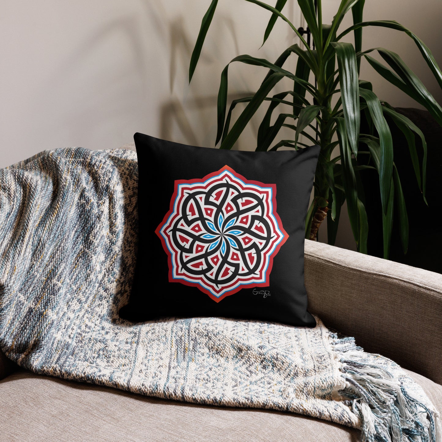 Arabian Summer Dream - Premium Pillow by Craitza© Black Edition
