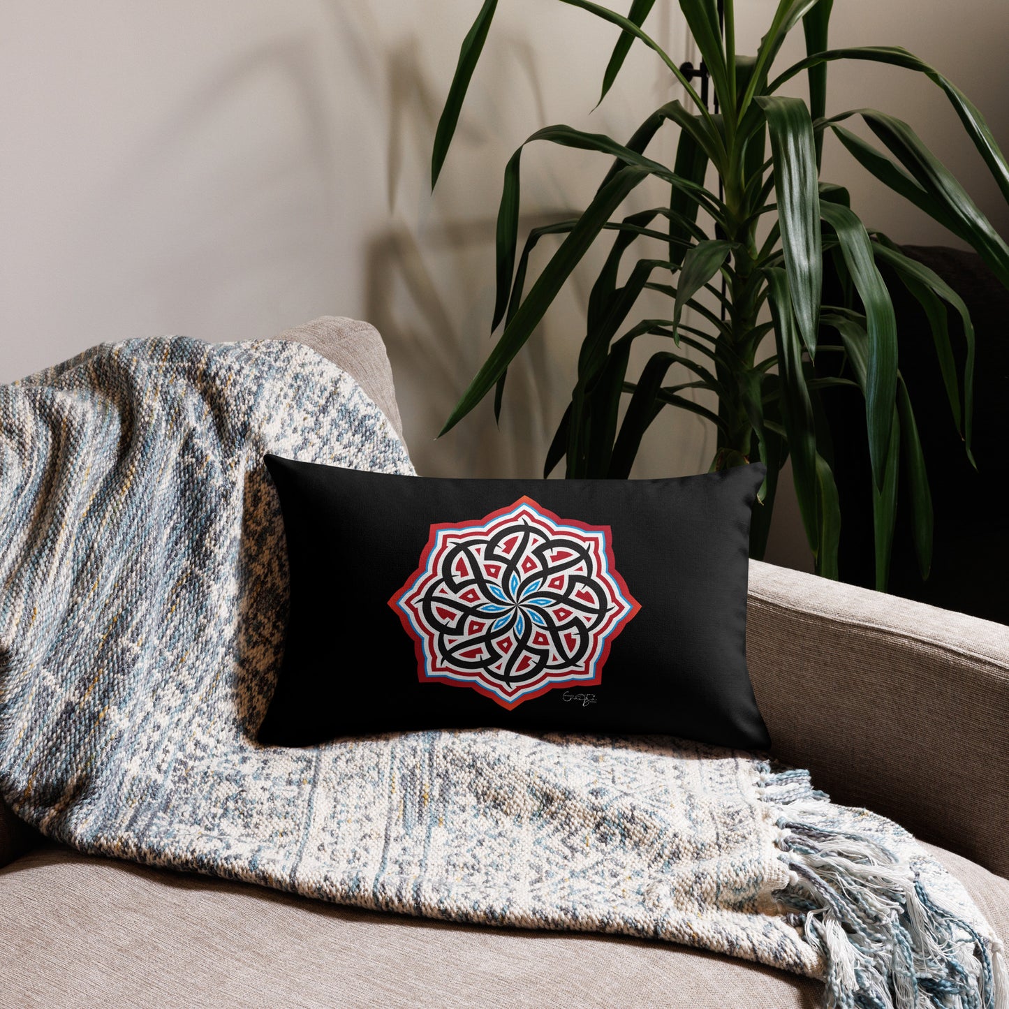 Arabian Summer Dream - Premium Pillow by Craitza© Black Edition