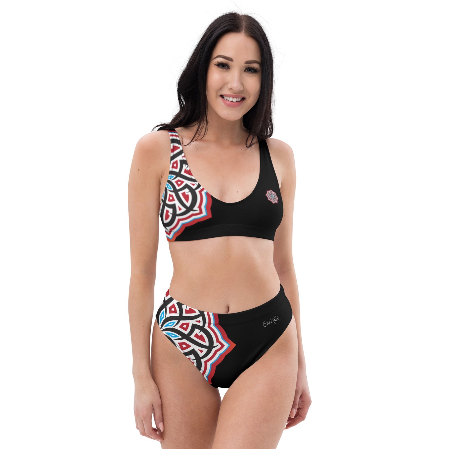 Arabian Summer Dream - Recycled high-waisted bikini by Craitza© Black Edition