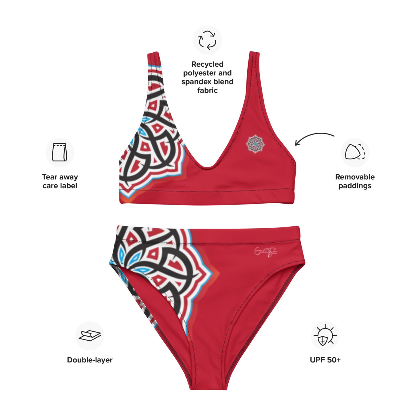 Arabian Summer Dream - High-waisted bikini by Craitza© Red Edition