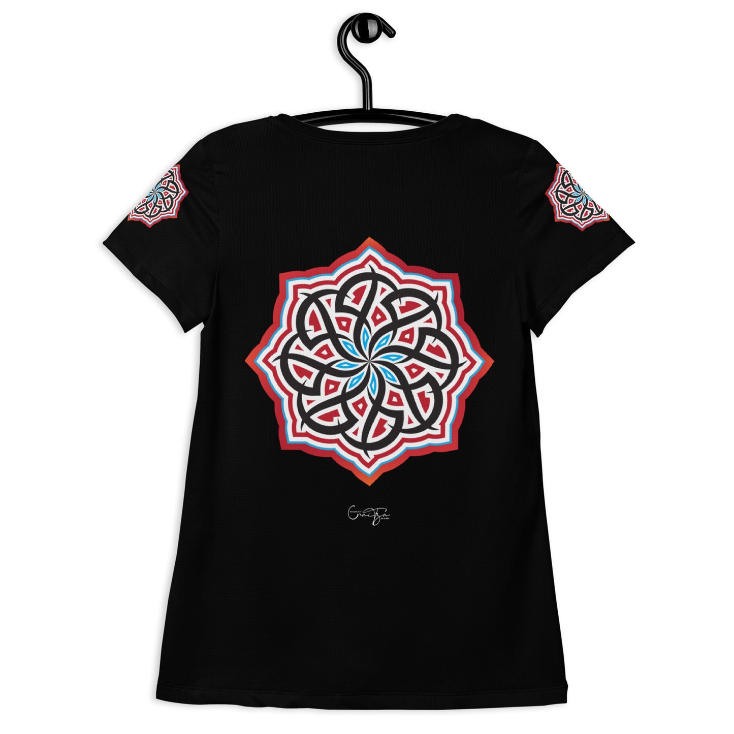 Arabian Summer Dream - All-Over Print Women's Athletic T-shirt by Craitza© Black Edition