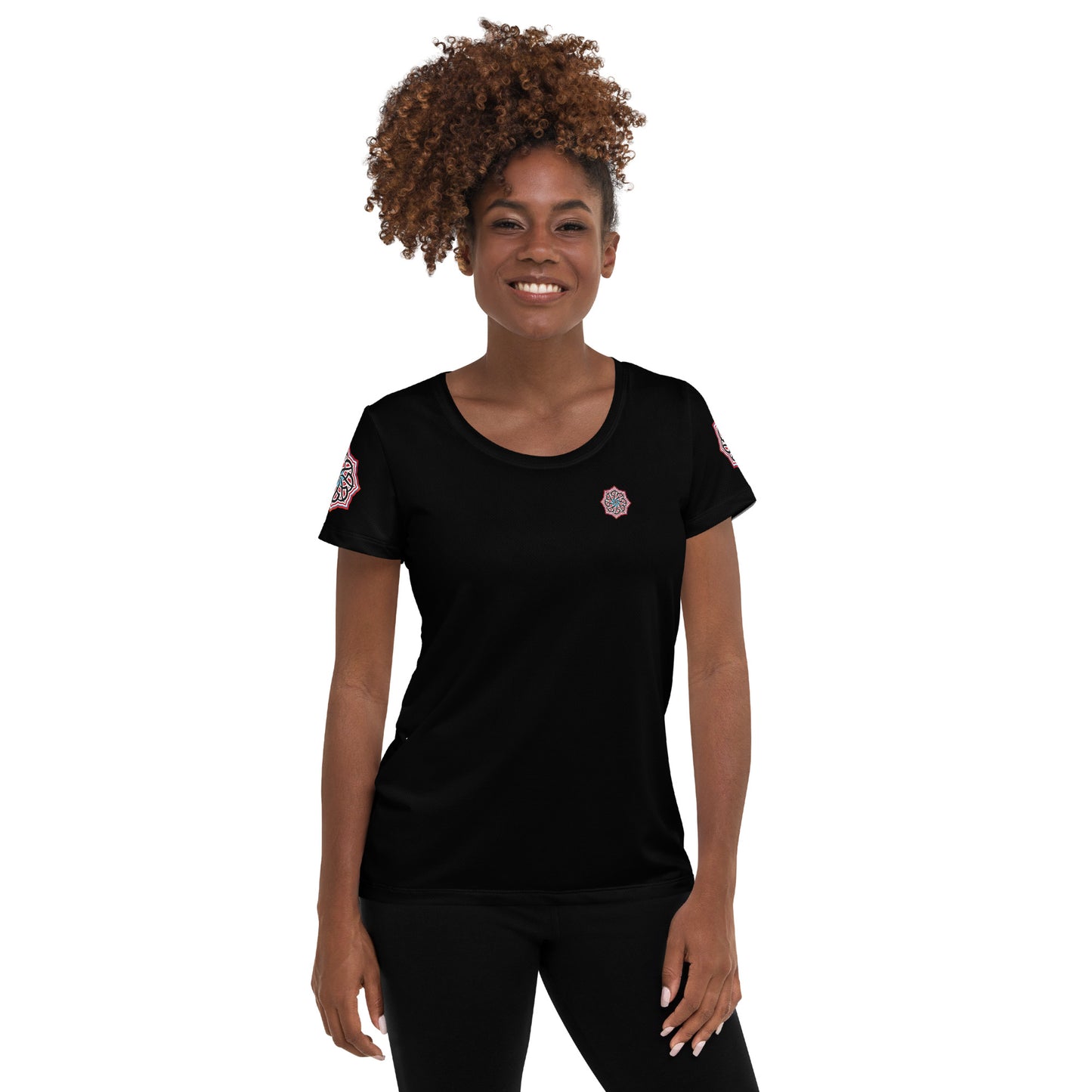 Arabian Summer Dream - All-Over Print Women's Athletic T-shirt by Craitza© Black Edition