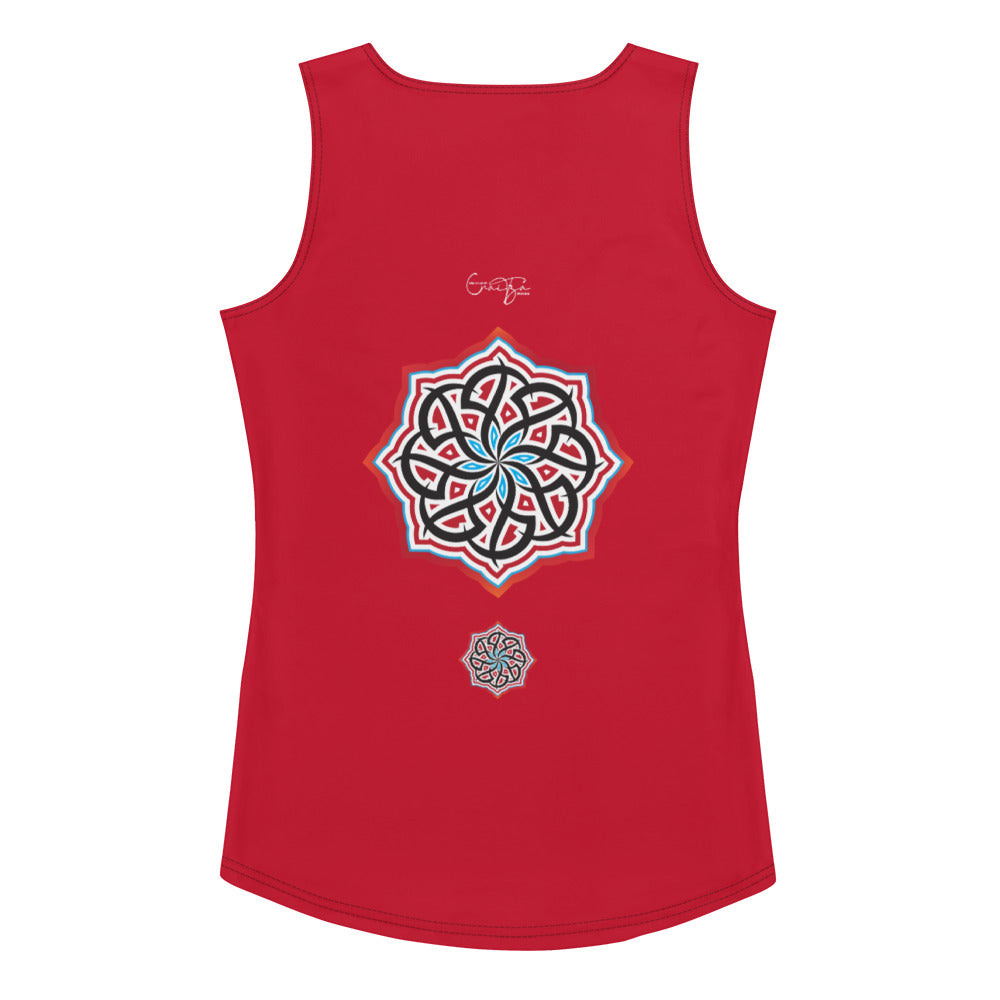 Arabian Summer Sublimation Cut & Sew Tank Top by Craitza© Red Edition