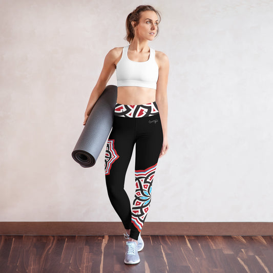 Arabian Summer Dream - Yoga Leggings by Craitza© Black Edition