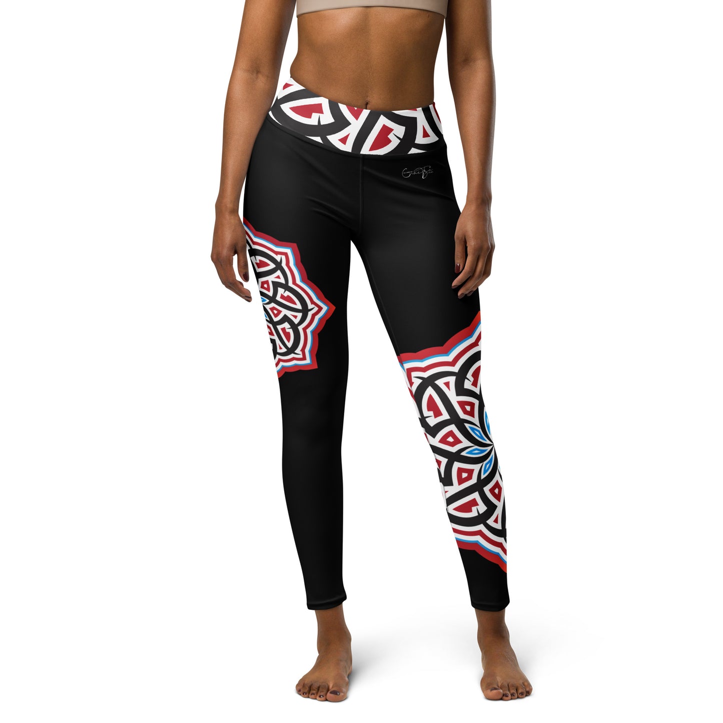 Arabian Summer Dream - Yoga Leggings by Craitza© Black Edition