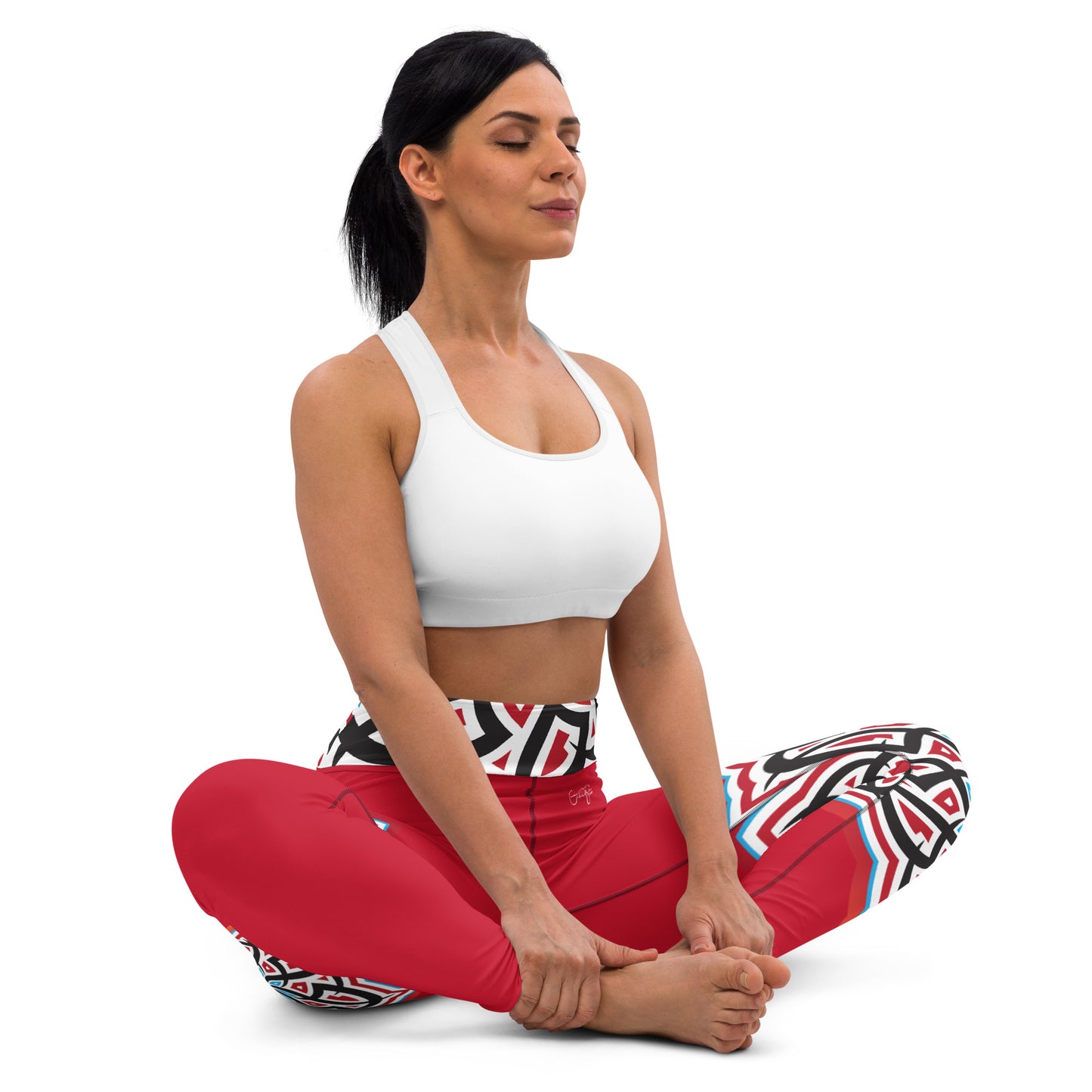 Arabian Summer Dream - Yoga Leggings by Craitza© Red Edition